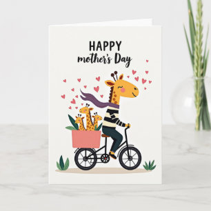 Paseo Familiar Alegre Tarjeta para Madres