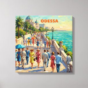 Paseo marítimo de Odessa Ucrania Arte en lienzo