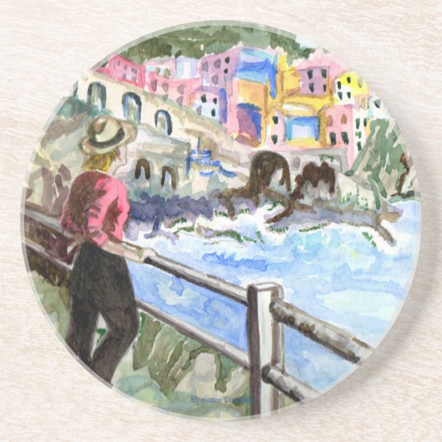 "PASEO MARÍTIMO" - POSAVASOS - REGALOS DE DISEÑADO (Frente)