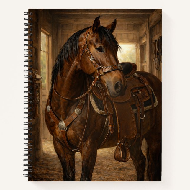 Paseo matutino | Arte de caballos | Cuaderno (Anverso)