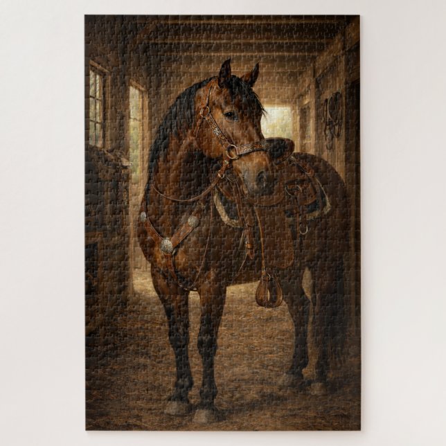 Paseo matutino | Arte de caballos | Rompecabezas (Vertical)