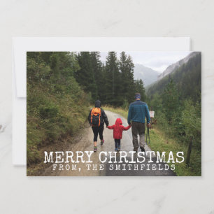 Paseo Rústico Senderismo Montañoso Navidad Familia