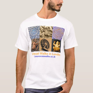 Paseos en detalles arquitectónicos de la camiseta