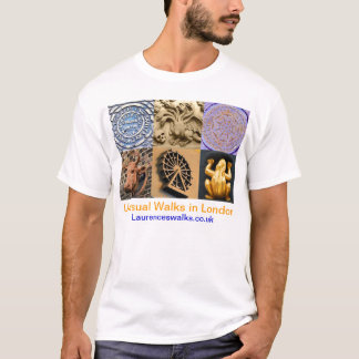 Paseos en detalles arquitectónicos de la camiseta