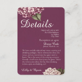 PASIÓN | Invitación de Detalles de Boda