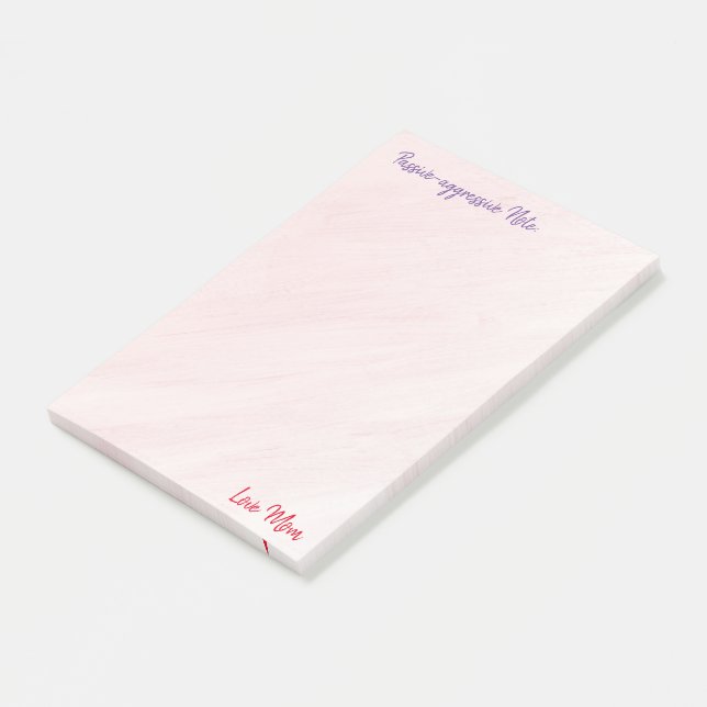 Pasivo y agresivo 4 por 6 post nota amor Mamá (En perspectiva)