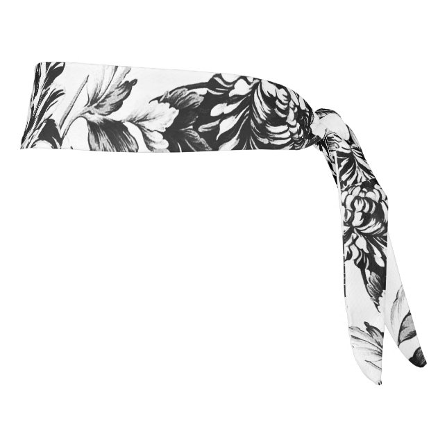 Paso alto vintage moderno blanco negro Toile (Girar 90)