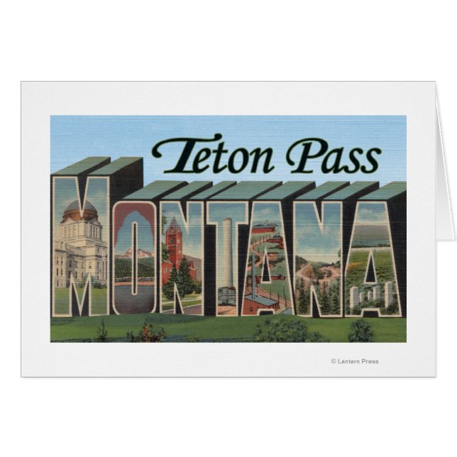 Paso de tetón, Montana (Anverso (Horizontal))