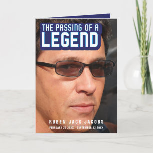 Paso de una leyenda Programa de servicio funeral a