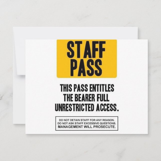 Paso del personal (Anverso)