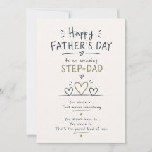 Paso Emocional Día del Padre Tarjeta Plana