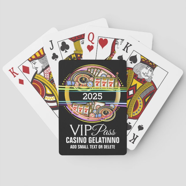 PASO VIP - Casino - Noche de póquer - Cartas de ju (Reverso)