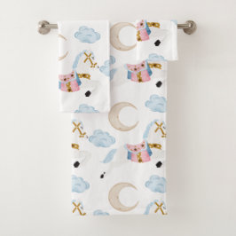 Pasos de invierno rosados niños caballo