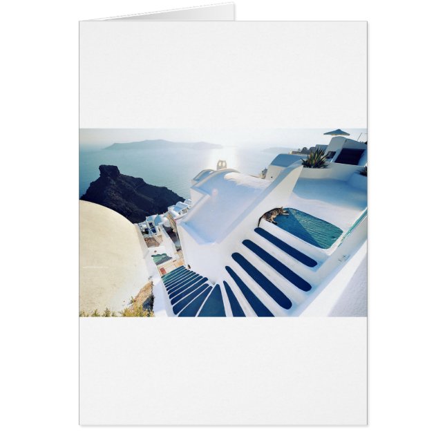 Pasos de Santorini Oia, Grecia (Frente)