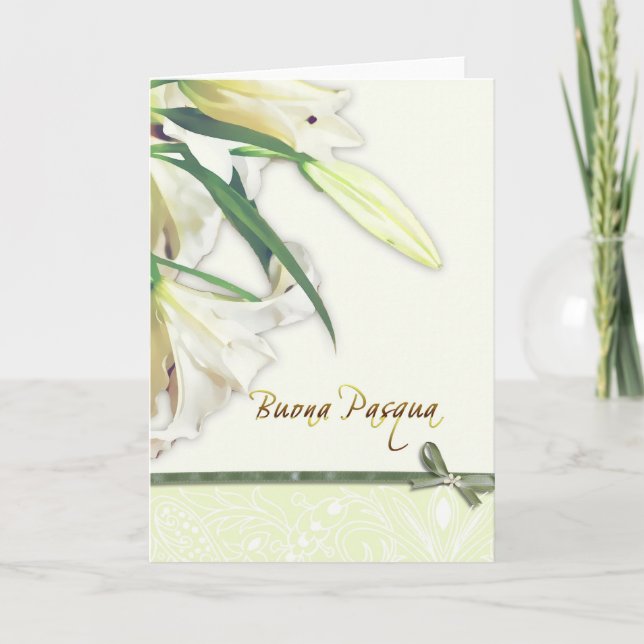 pasqua del buona, tarjeta de pascua feliz (Anverso)