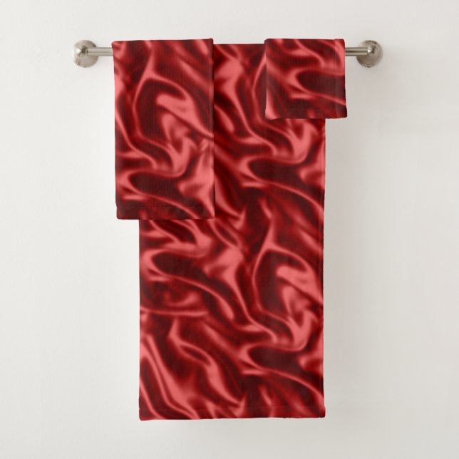 Passion Red Romantic Faux Satin (In situ)