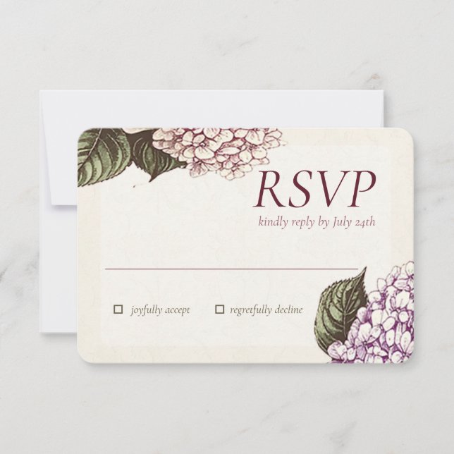 PASSION | Wedding RSVP Response Card (Anverso)