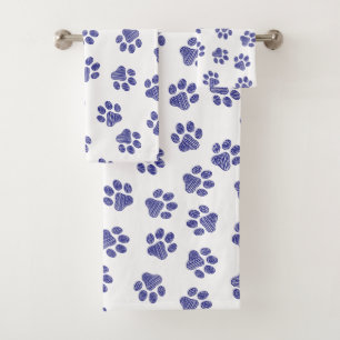 Pasta de perro, patas de perro, patas azules de la