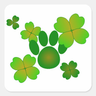 Pasta verde Pegatina cuadrada para imprimir con im