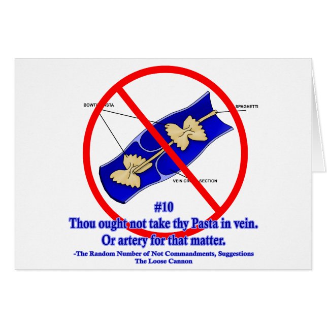 Pastas por la vena (Anverso (Horizontal))