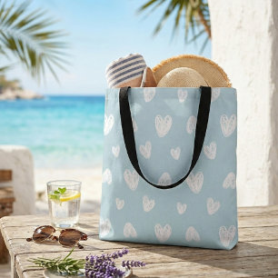 Pastel azul verde corazón blanco lindo bolsa de co