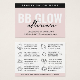 Pastel BB Glow Facial Después De La Tarjeta De Ins