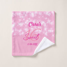 Pastel bebé rosa dulce 16 cumpleaños agregar nombr