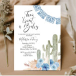 Pastel Blue Taco 'acerca de Amar Invitación a Baby<br><div class="desc">Invitación de Baby Shower del Pastel Blue Boho Fiesta Taco Bout Invitación de amor con cactus. Perfecto para las duchas de bebés,  las duchas para parejas,  las duchas de novias,  etc.</div>