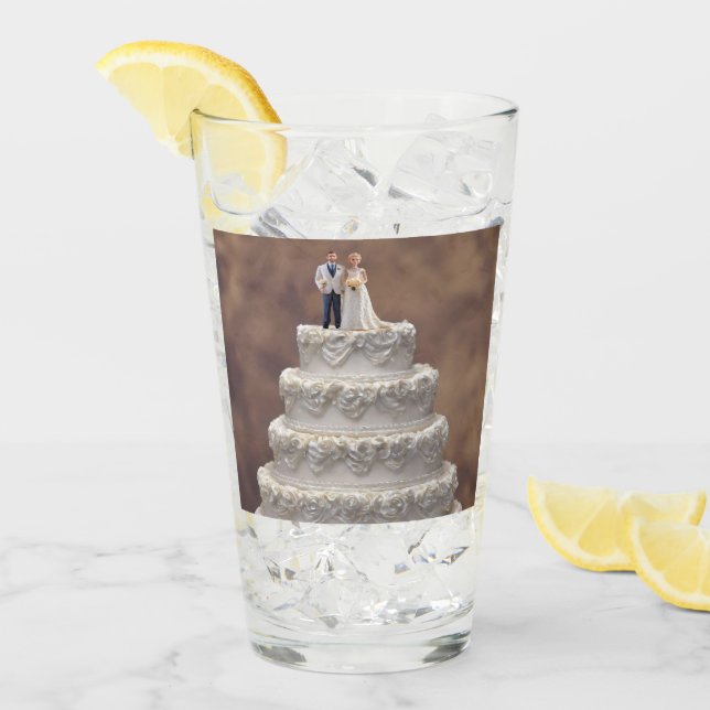 Pastel Boda Blanco De Cinco Niveles Con Pareja Bri (Anverso (hielo))