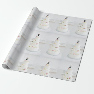pastel boda - papel para envolver regalos