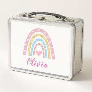 Pastel boho arcoíris y corazones Personalizado Esc