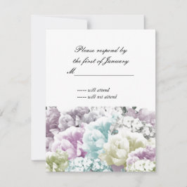 Pastel Bouquet mixto de Florals Tarjeta de Respues