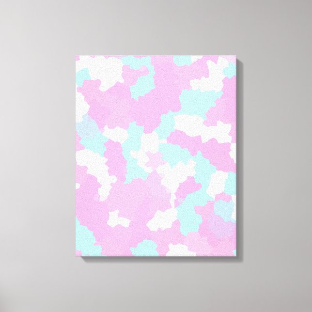 Pastel Camouflage Resumen Patrón de arte (Anverso)