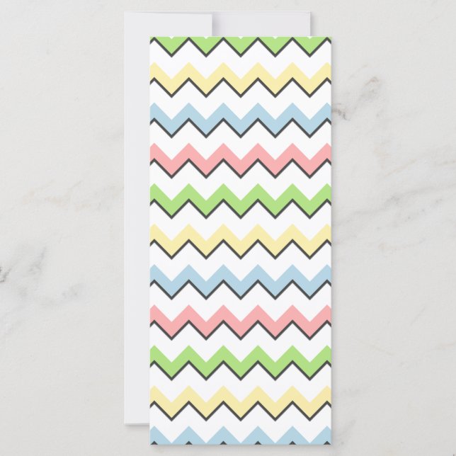 Pastel Chevron-Drop Shadow por Shirley Taylor (Anverso)