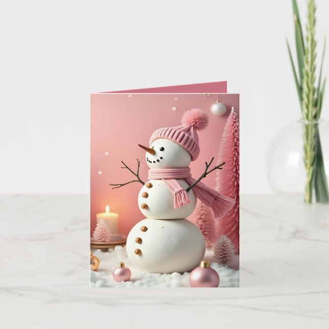 Pastel Christmas - Flat Note Card  (Anverso)