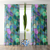 Pastel colors stained glass mosaic pattern