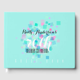 Pastel Colours Aqua 70º Libro de invitados de fies
