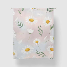 Pastel Daisy Floral Curtain