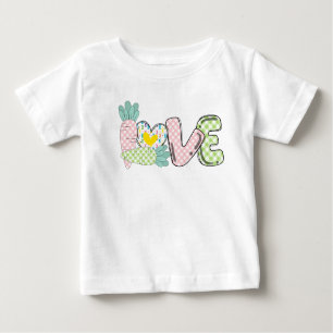 Pastel de amor 1ª camiseta de bebé de Pascua