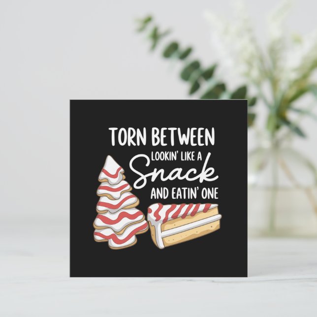 Pastel de árbol de navidad dividido entre parecer  (Anverso de pie)