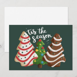 Pastel de árbol de Navidad Es la temporada de Navi