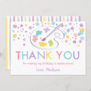 Pastel de arte arcoiris Fiesta cumpleaños Tarjeta