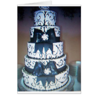 pastel de bodas blanco y negro