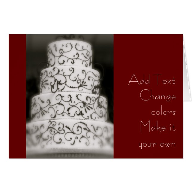 Pastel de bodas elegante (Anverso (Horizontal))