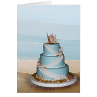 Pastel de bodas elegante de Shell del mar
