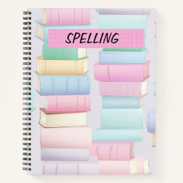 PASTEL DE bonito DE LIBROS ESCOLARES