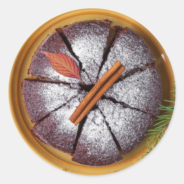Pastel de chocolate con Pegatinas de azúcar en pol (Anverso)