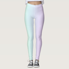 Pastel de colores arcoiris Leggings