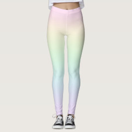 Pastel de colores arcoiris Leggings