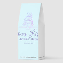 pastel de cumpleaños feliz cuarenta nombre azul pú